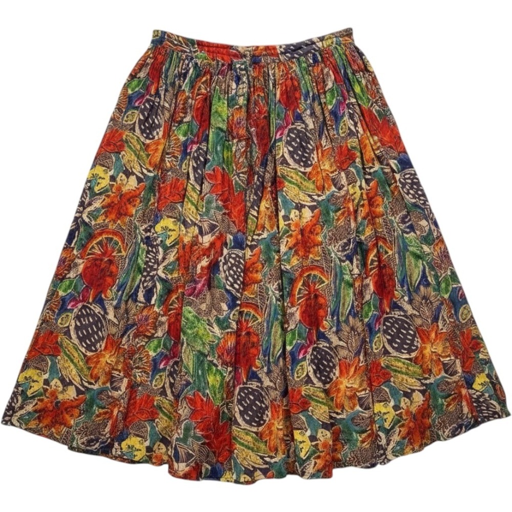 Phool Maxi Skirt Womens Medium Boho Gauze Drawstring Earthy Artsy Hippie Cottage